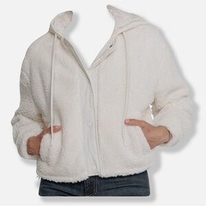 New Look Sherpa Jacket - NWT Womens Size Large White - #46615-DSK1